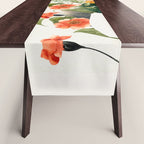 Minimal Collage Floral Portrait 4 Table Runner Gallery Image 1
