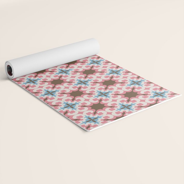 Retro Floral Luxe Revival Yoga Mat Gallery Image 2