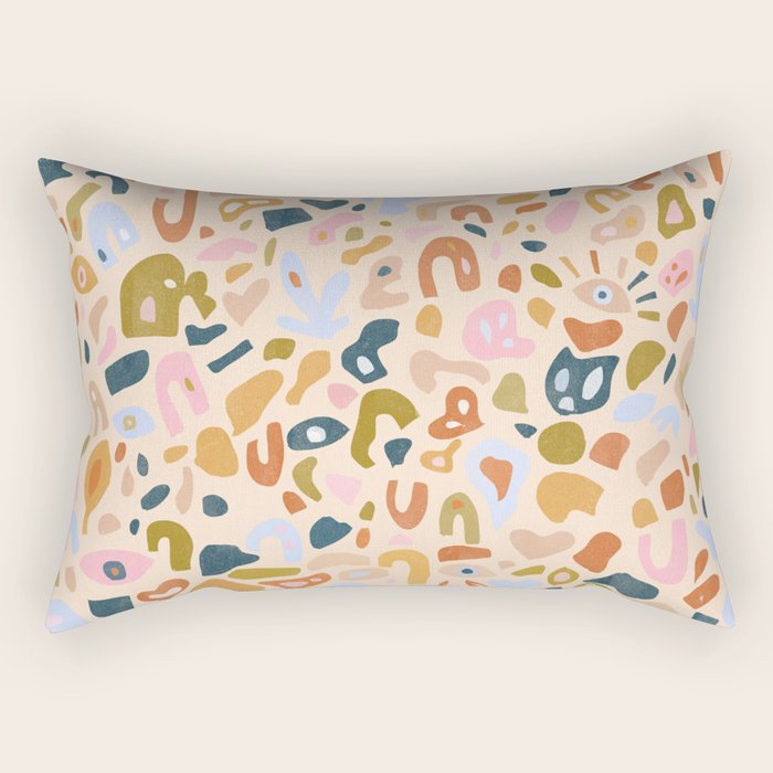 Abstract Paper Cuts Rectangular Pillow Gallery Image 2
