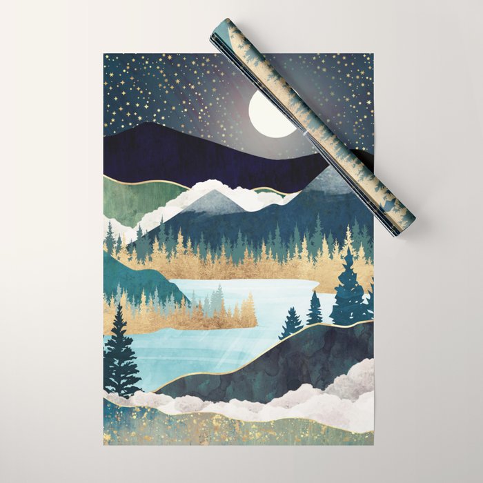 Star Lake Wrapping Paper Gallery Image 1