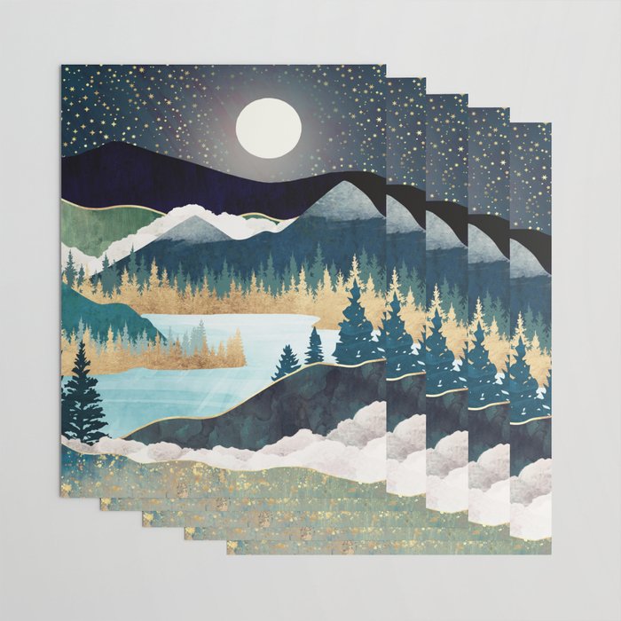 Star Lake Wrapping Paper Gallery Image 3