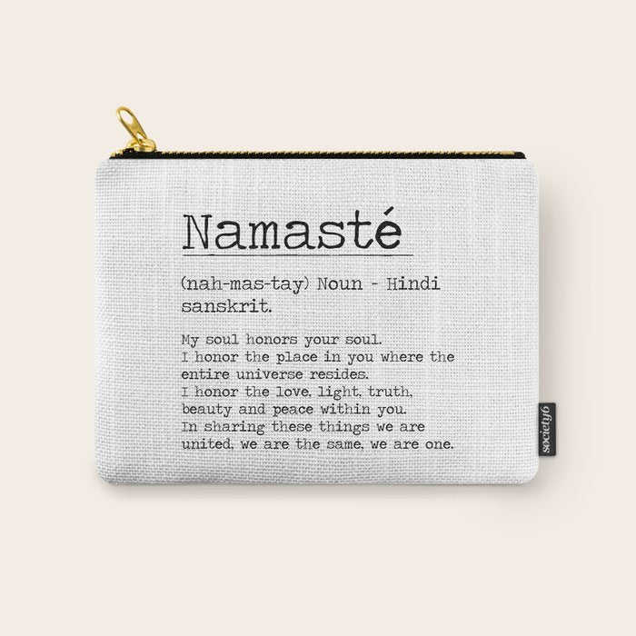 Namasté Definition  Carry All Pouch Gallery Image 1