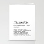 Namasté Definition  Stationery Card Gallery Image 2