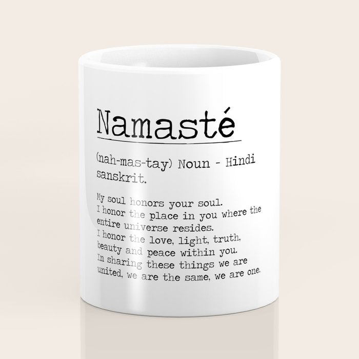 Namasté Definition  Coffee Mug Gallery Image 4