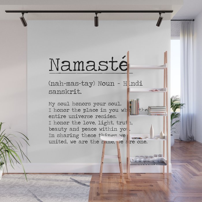 Namasté Definition  Wall Mural Gallery Image 1