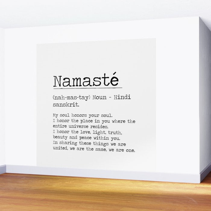 Namasté Definition  Wall Mural Gallery Image 2