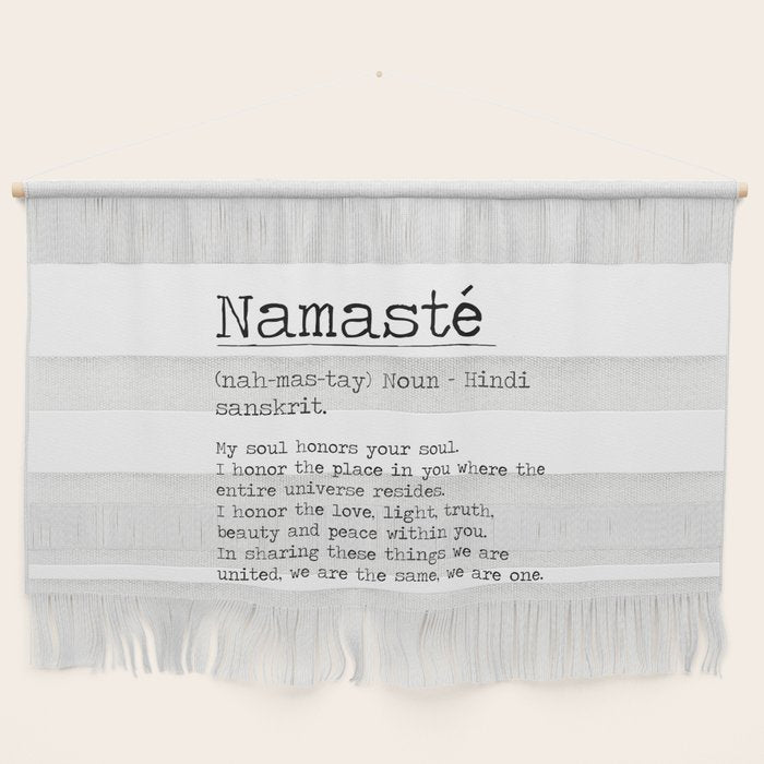 Namasté Definition  Wall Hanging Gallery Image 1