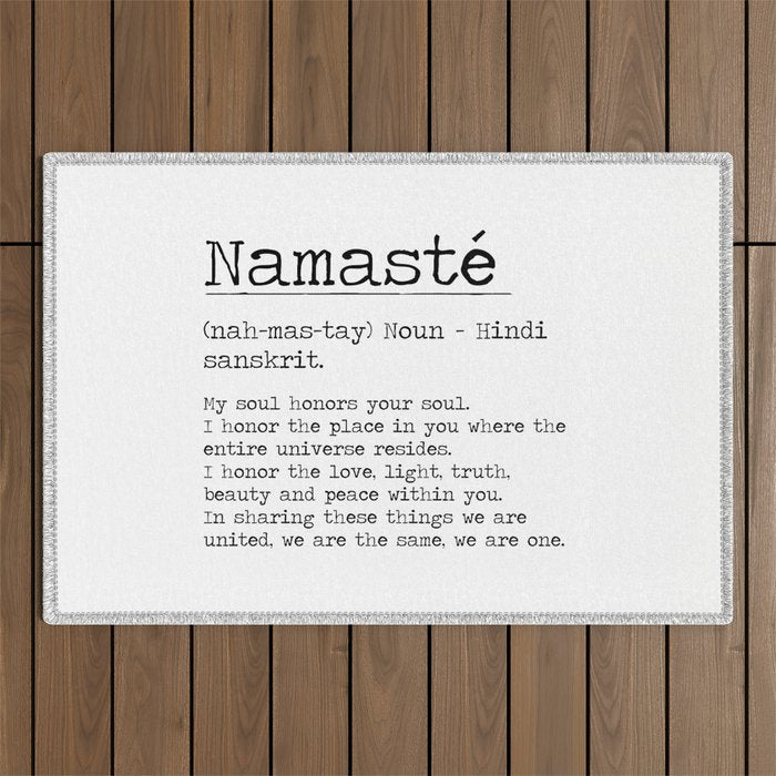 Namasté Definition  Outdoor Rug Gallery Image 1