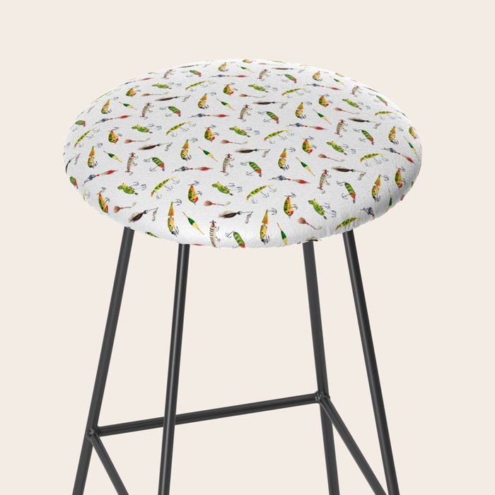 Vintage Fishing Lures Stool Gallery Image 2