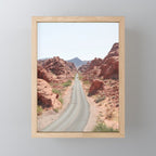 Roads Of Nevada Desert Picture | Valley Of Fire State Park Art Print | USA Travel Photography Mini Art Print Gallery Image 1