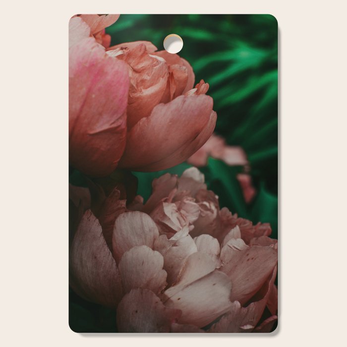 Pink Peony Flower Photographic Study 1 Cutting Board Gallery Image 1