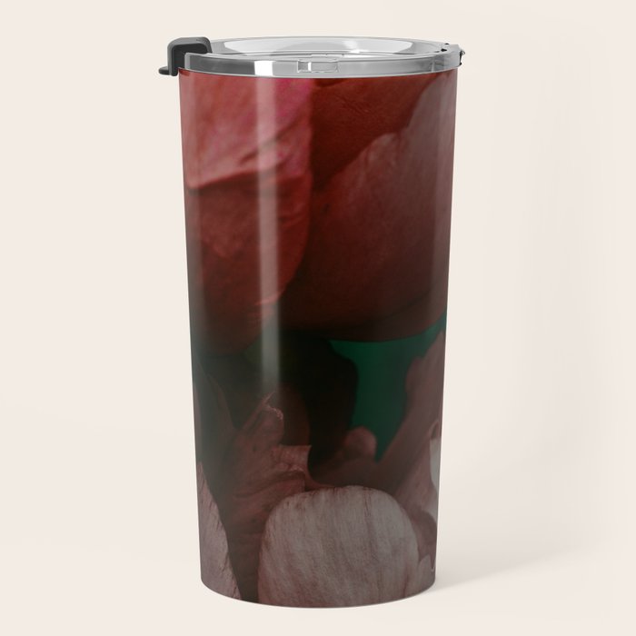 Pink Peony Flower Photographic Study 1 Travel Mug Gallery Image 3