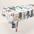 Sea Change: Ocean Animals Tablecloth Gallery Image 1
