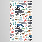 Sea Change: Ocean Animals Tablecloth Gallery Image 2