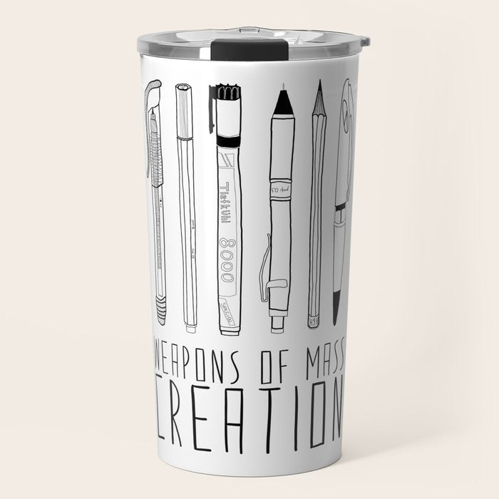 weapons of mass creation Travel Mug Gallery Image 1