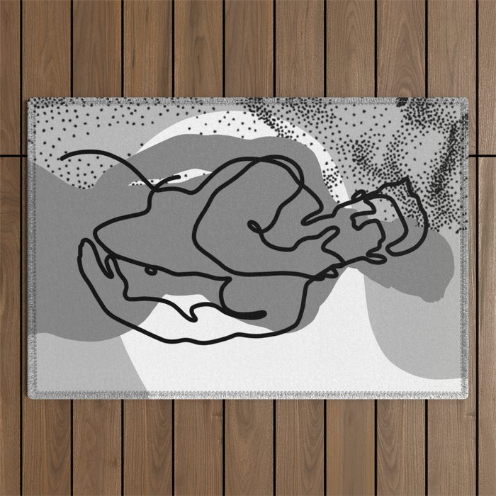 NOODDOOD Lines 14 Outdoor Rug Gallery Image 1
