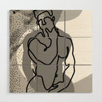 NOODDOOD Lines 14 Wood Wall Art Gallery Image 1