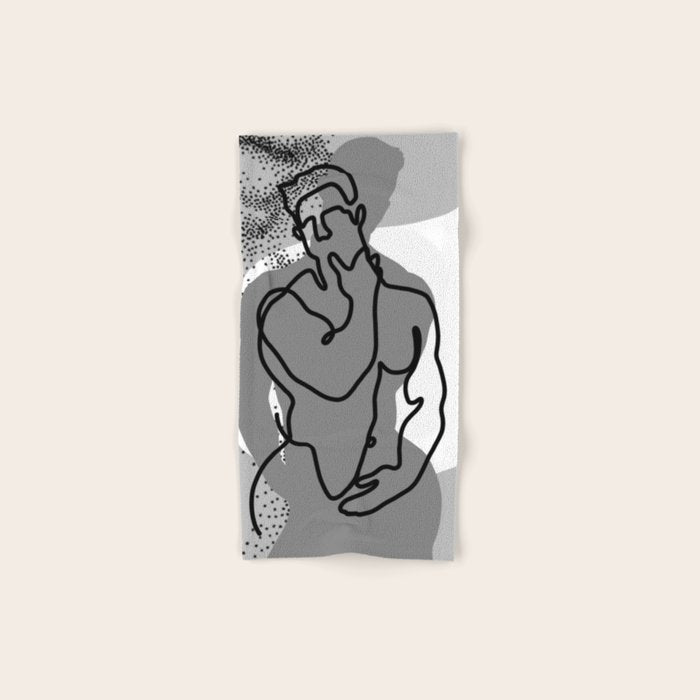 NOODDOOD Lines 14 Bath Towel Gallery Image 1