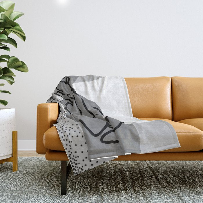 NOODDOOD Lines 14 Throw Blanket Gallery Image 1