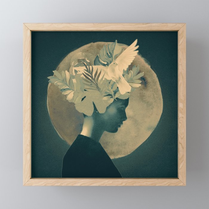 Moonlight Lady Mini Art Print Gallery Image 1
