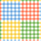 Colorful square gingham grid patchwork print Coffee Mug Gallery Image 2