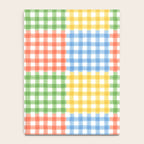 Colorful square gingham grid patchwork print Notebook Gallery Image 4