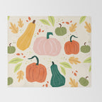 Pumpkins Throw Blanket Gallery Image 2