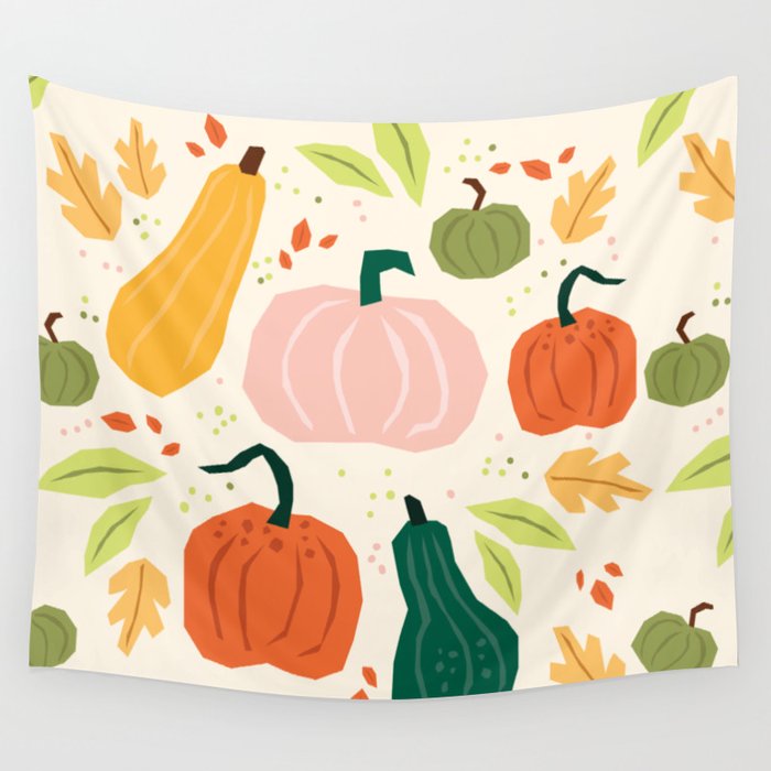 Pumpkins Wall Tapestry Gallery Image 4
