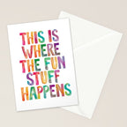 This is Where The Fun Stuff Happens Stationery Card Gallery Image 2