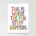 This is Where The Fun Stuff Happens Stationery Card Gallery Image 2