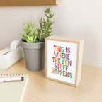 This is Where The Fun Stuff Happens Mini Art Print Gallery Image 2
