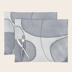 Minimal Blue Grey Shapes Placemat Gallery Image 1