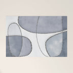 Minimal Blue Grey Shapes Welcome Mat Gallery Image 1