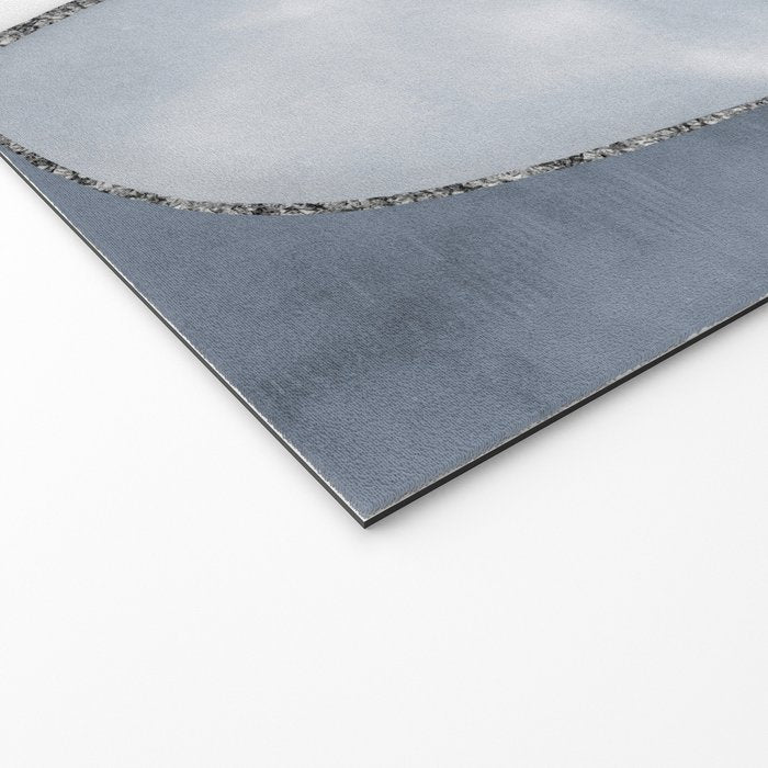 Minimal Blue Grey Shapes Welcome Mat Gallery Image 2