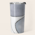 Minimal Blue Grey Shapes Travel Mug Gallery Image 2