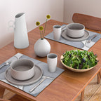 Minimal Blue Grey Shapes Placemat Gallery Image 2