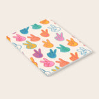 Peace And Victory Hand Sign In Rainbow Colours Pattern Notebook Gallery Image 2