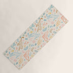 Rainbow Cheetahs and plants Yoga Mat Gallery Image 1