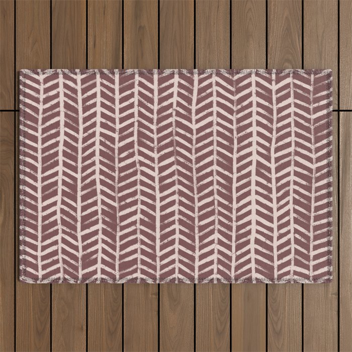 Simple Hand Drawn Pattern #9 Outdoor Rug Gallery Image 1