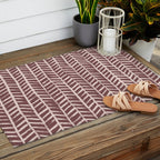 Simple Hand Drawn Pattern #9 Outdoor Rug Gallery Image 2