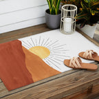 Terracotta desert sun Outdoor Rug Gallery Image 2