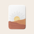 Terracotta desert sun Bath Mat Gallery Image 1