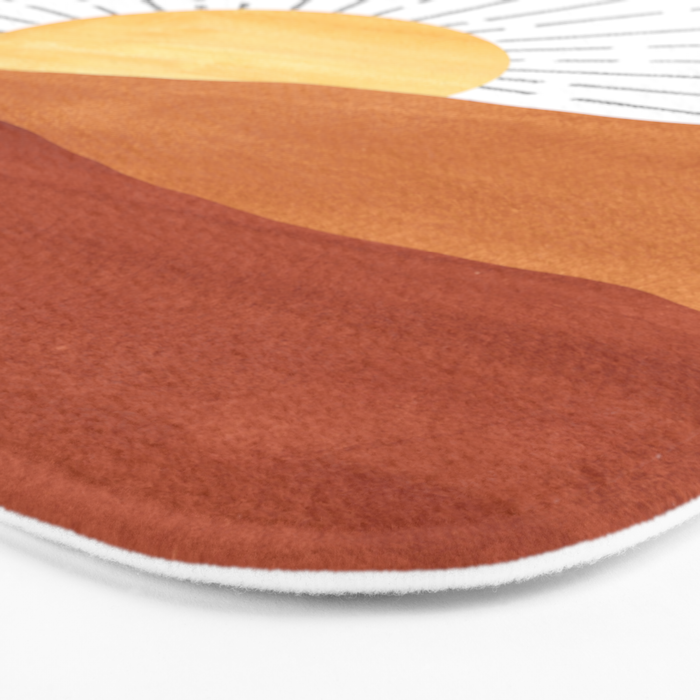 Terracotta desert sun Bath Mat Gallery Image 3