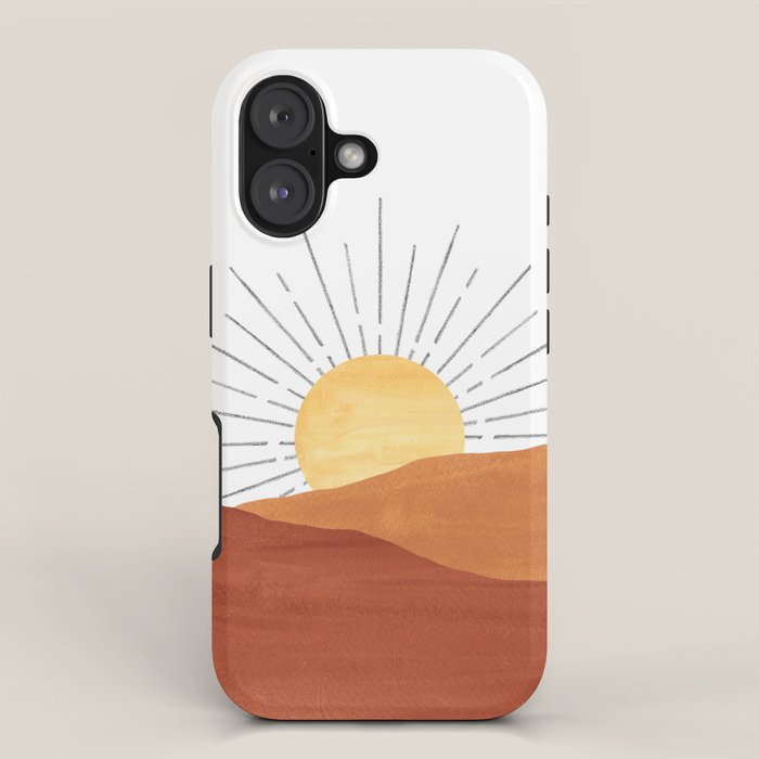 Terracotta desert sun iPhone Case Gallery Image 1