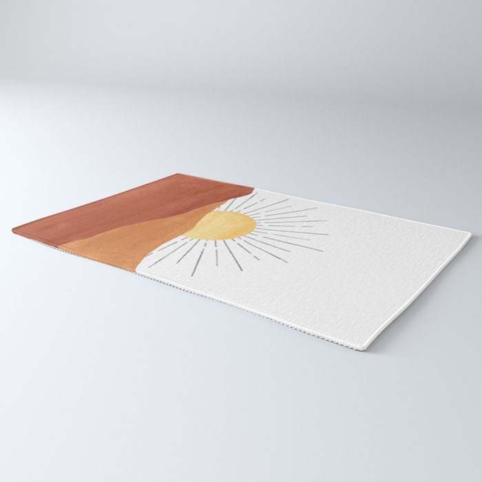 Terracotta desert sun Rug Gallery Image 3