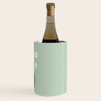 Daisies in Vase (sage green) Wine Chiller Gallery Image 3