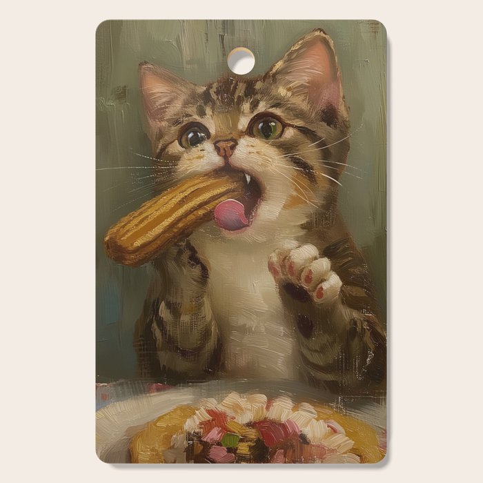 Churro Cat Cutting Board Gallery Image 1