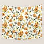 Evening Glow Meadow Wall Tapestry Gallery Image 4