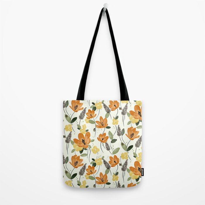 Evening Glow Meadow Tote Bag Gallery Image 2