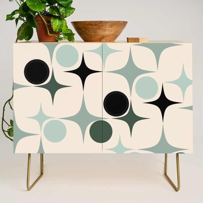 Modern Retro Geo Credenza Gallery Image 1
